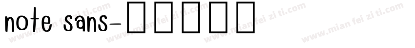 note sans字体转换